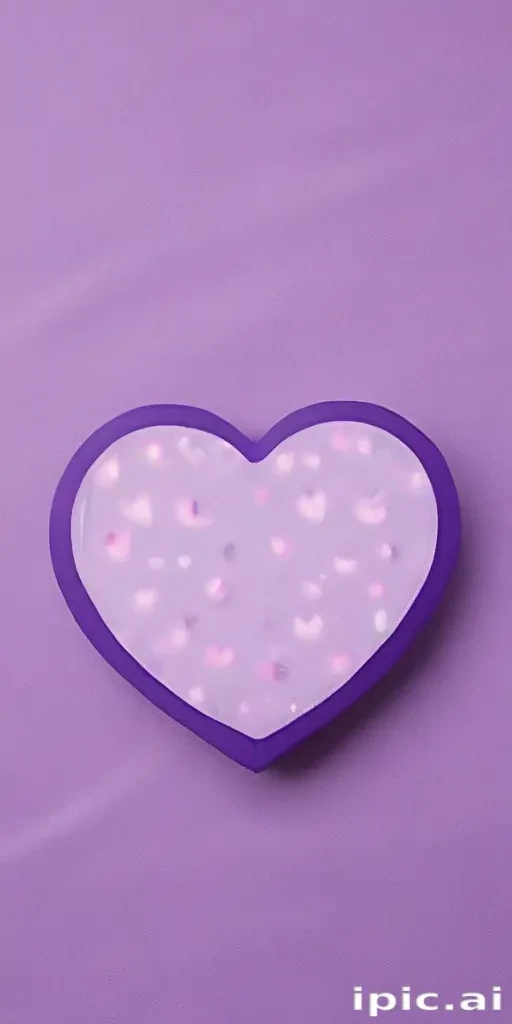 purple aesthetic heart