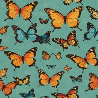 butterfly wall paper