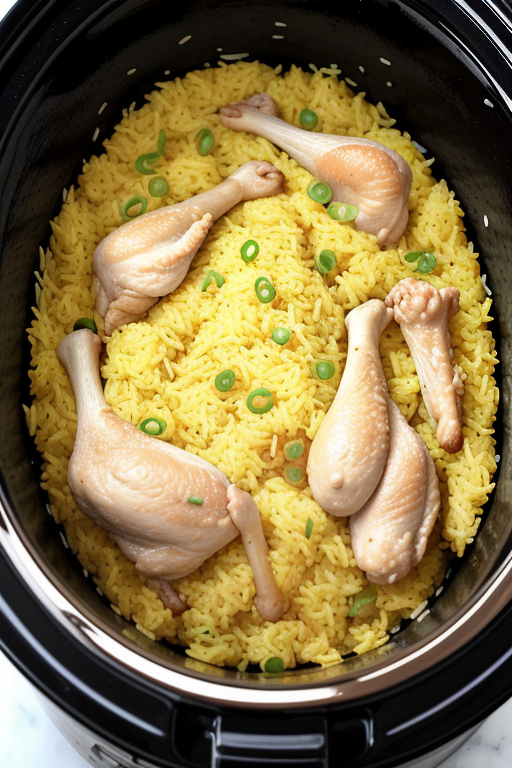 chicken yellow rice slow cooker