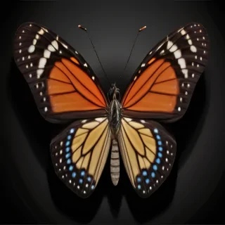 butterfly black background