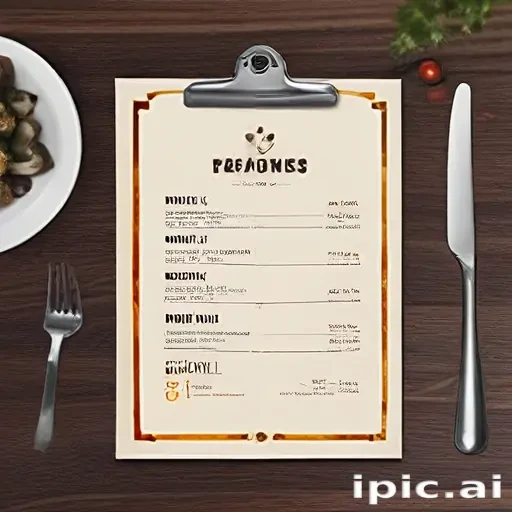restaurant menu mockup free