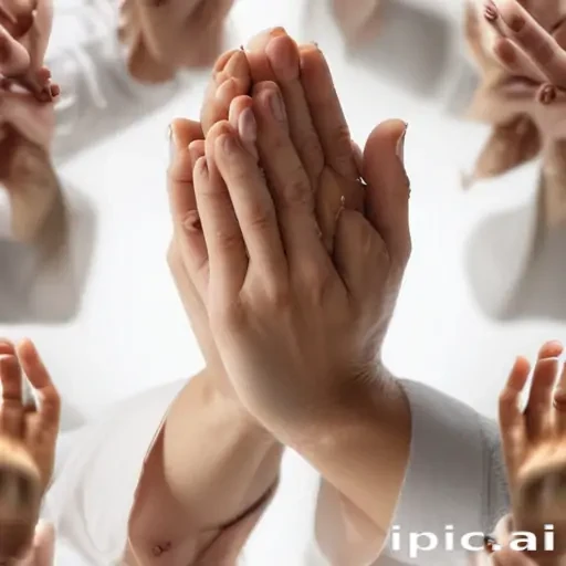 prayer hands transparent background