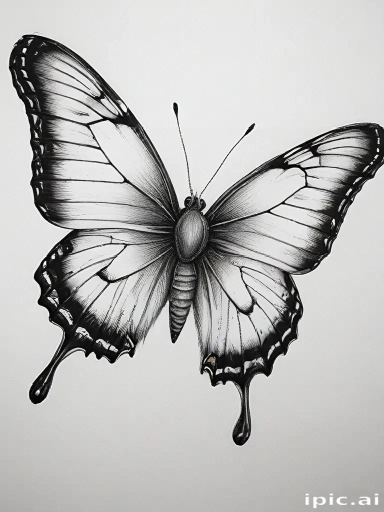 buterfly sketch