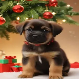 christmas puppy backgrounds