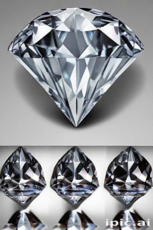 Stunning Close-Up of a Brilliantly Cut Diamond Showcasing Its Dazzling ...