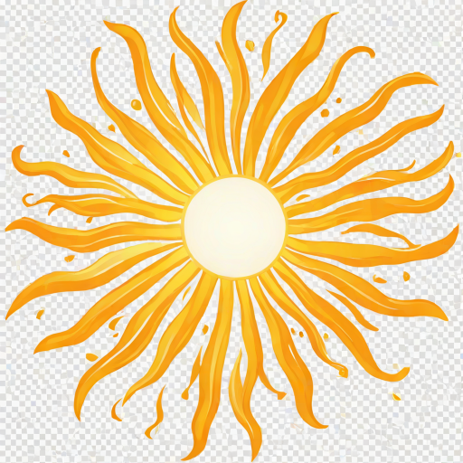 sun clip art transparent background