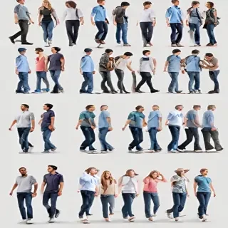 people walking png