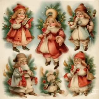 free printable vintage christmas images