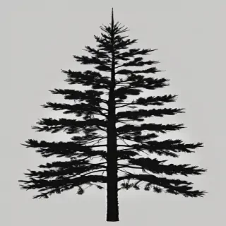 pine tree silhouette png