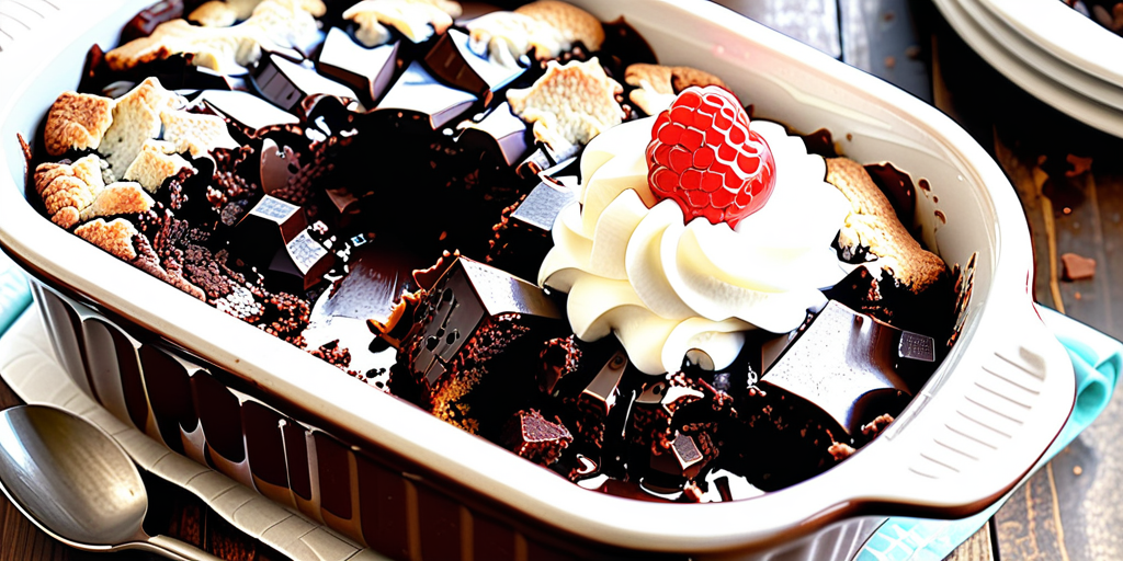 chocolate cobbler with cake mix