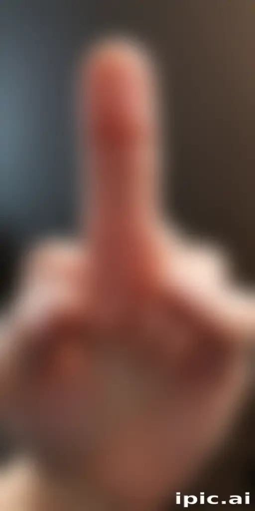 middle finger transparent