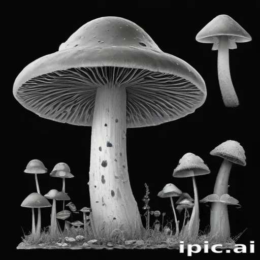 mushroom clip art black and white