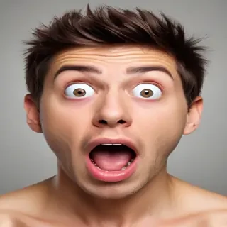shocked face png