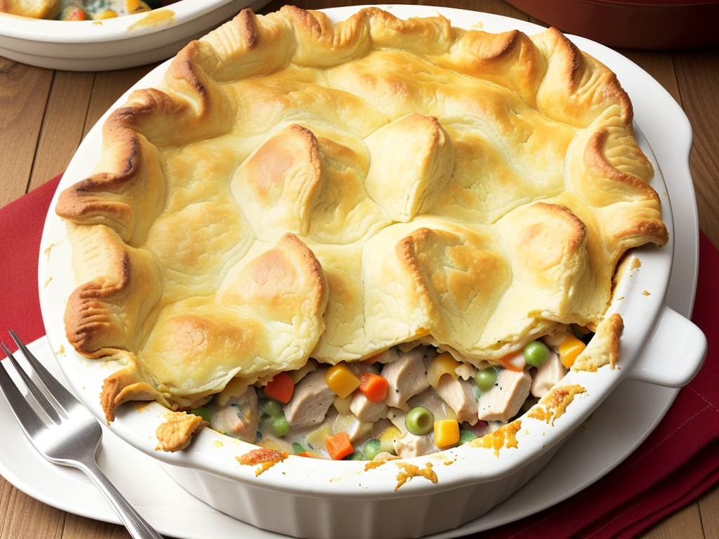 chicken pot pie casserole with red lobster biscuits