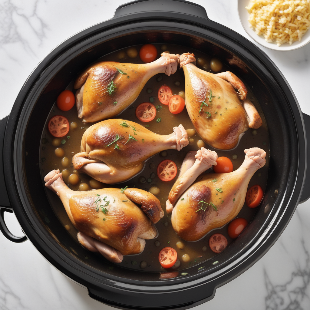 chicken leg quarter recipes in crock pot