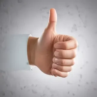 transparent thumbs up