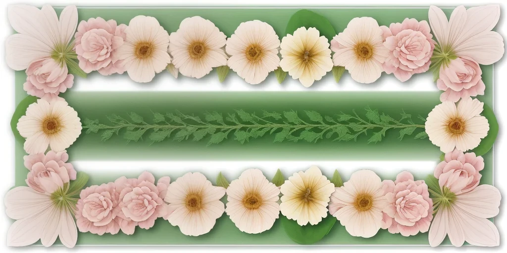 transparent flower border