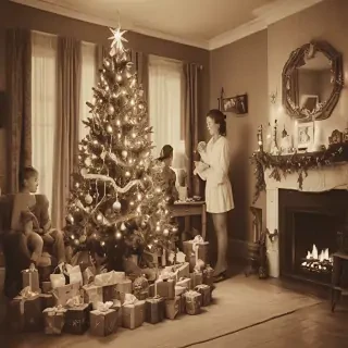 merry christmas vintage images