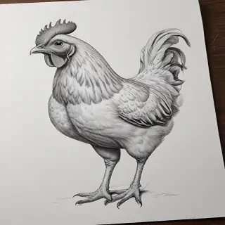 chicken drawing