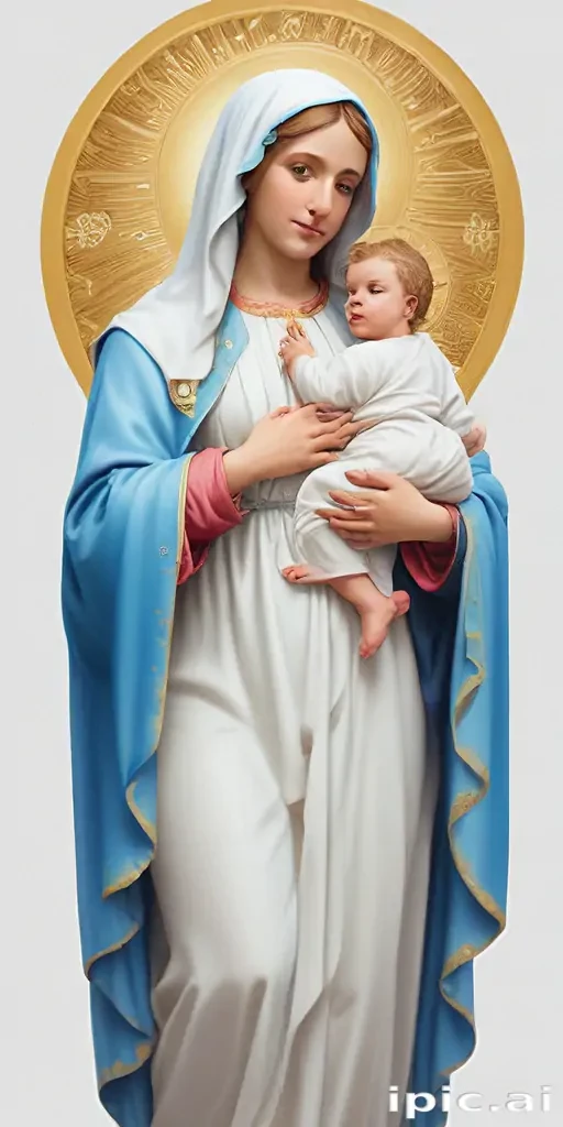 virgin mary clip art