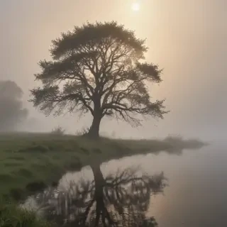 foggy background