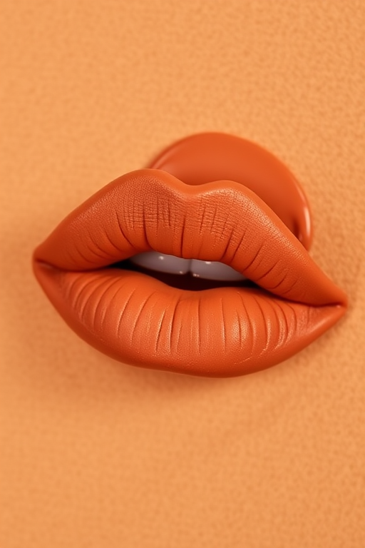 Earthy terracotta liquid lip with a suede-like texture, titled "Desert Mirage," featuring long-wearing properties and a comfortable matte finish, complementing bohemian-inspired styles