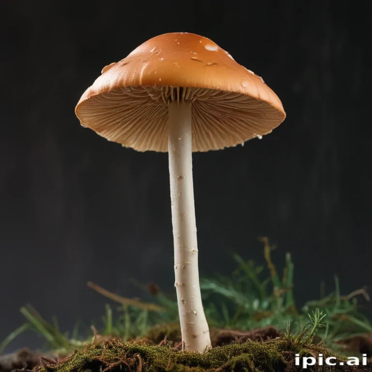 thin stemmed mushroom