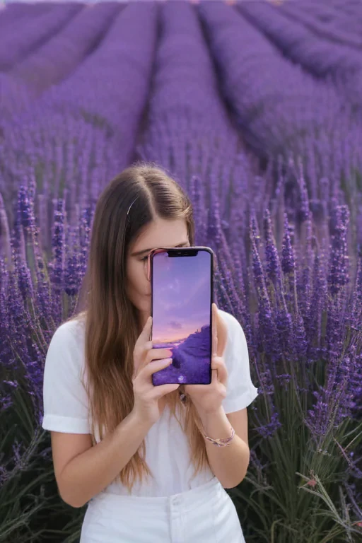 lavender phone background