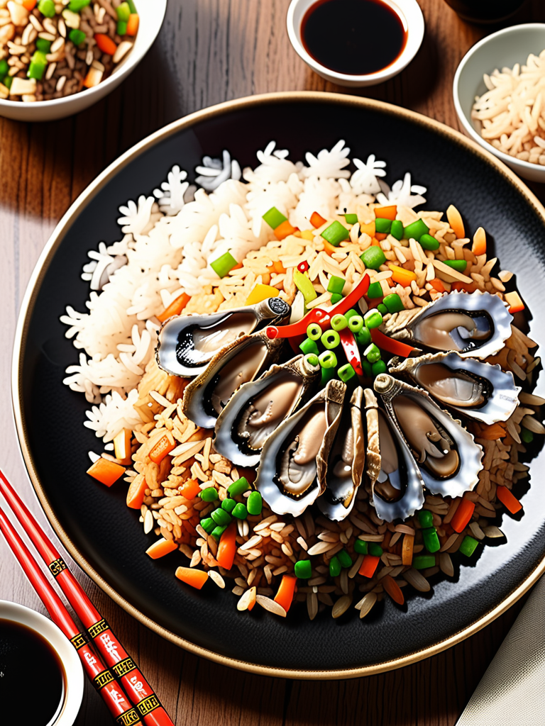 oyster sauce with fried rice