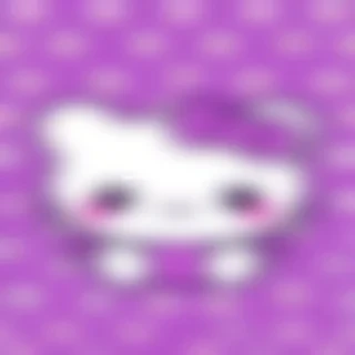 kawaii purple wallpaper
