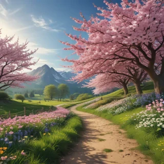 spring aesthetic desktop wallpaper