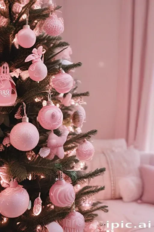 pink christmas aesthetic