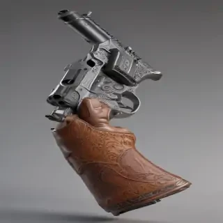 holding gun png