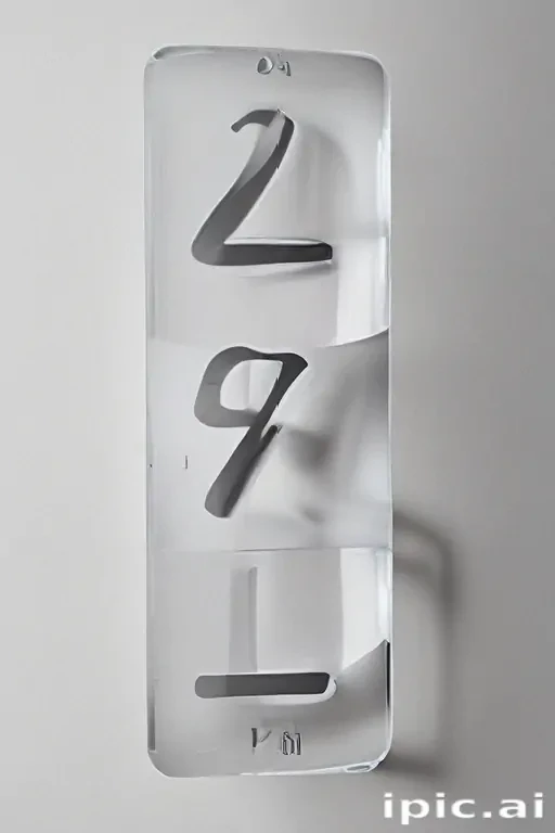 transparent numbers