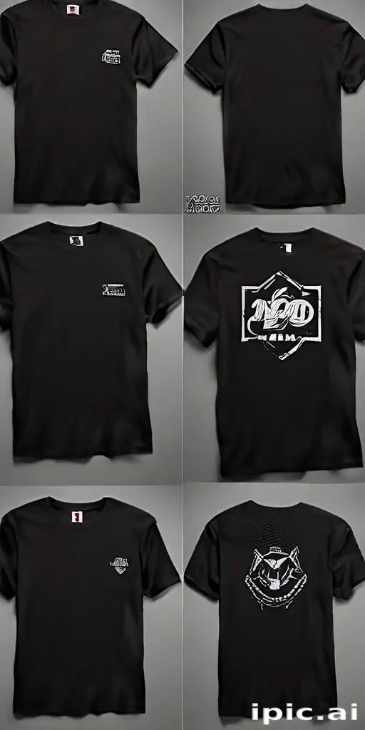 black shirt mock up