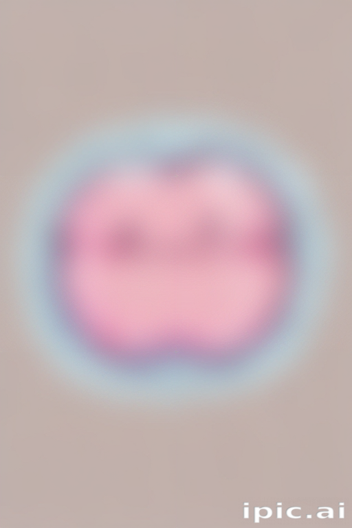 Soft Color Lips Abstract Representation of Lips with a Soft Color Palette and Blur Effect