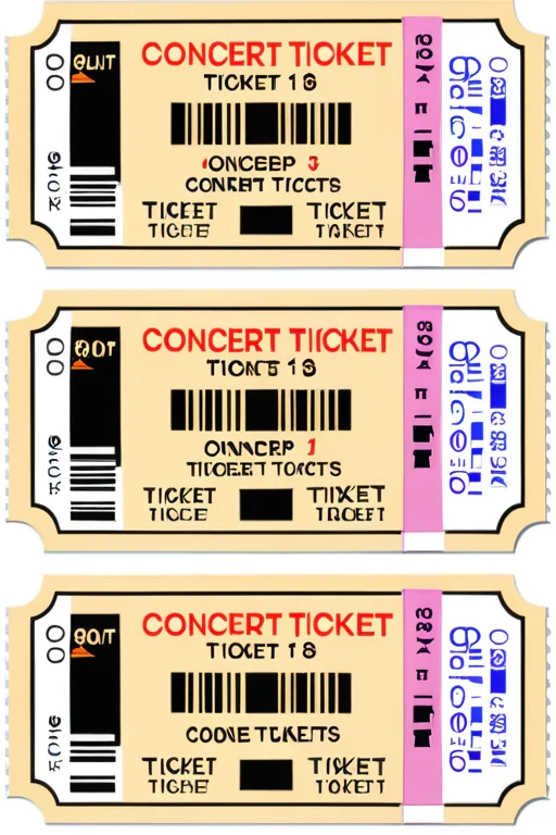 concert tickets png