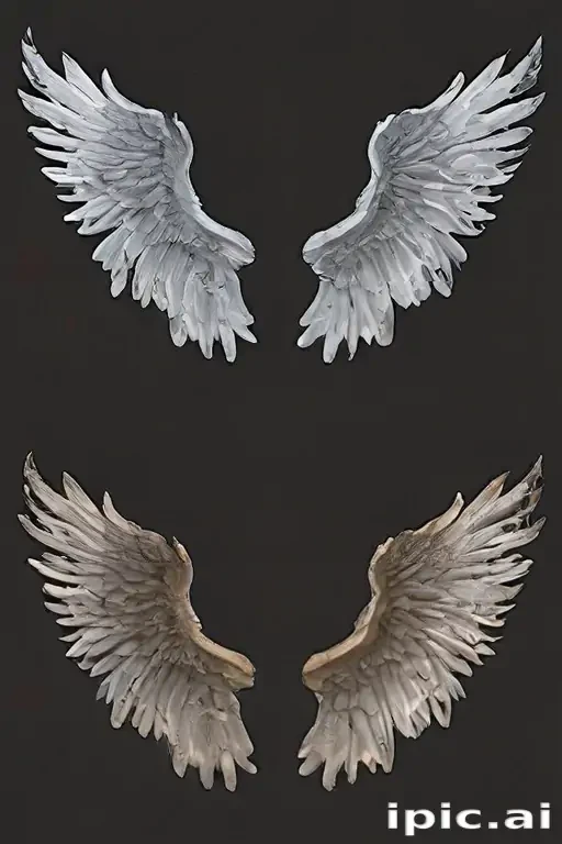 realistic angel wings png