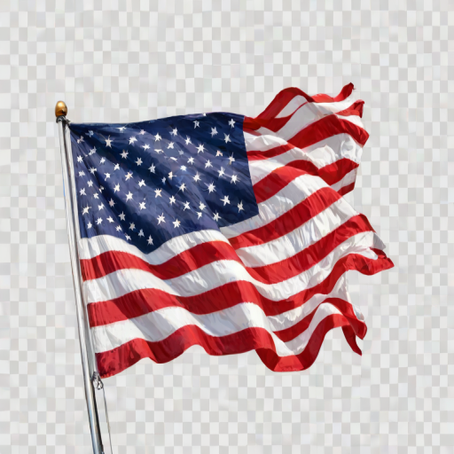 united states flag transparent