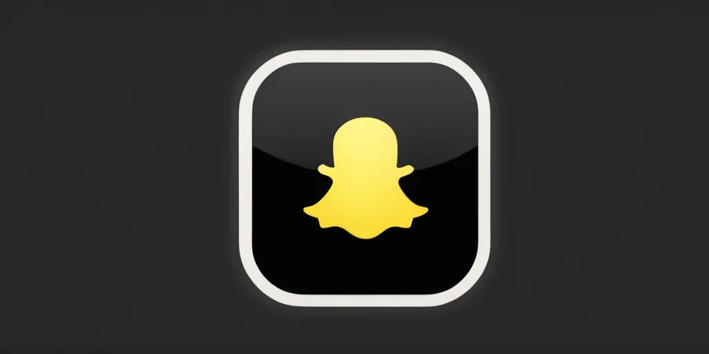 black snapchat icon