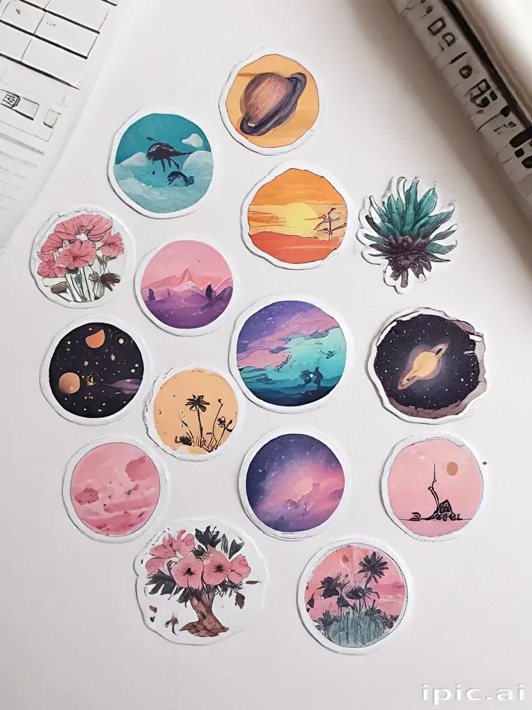 aesthetic printable stickers