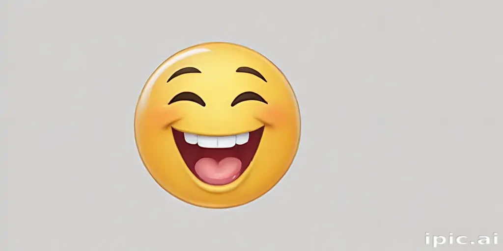transparent laughing emoji
