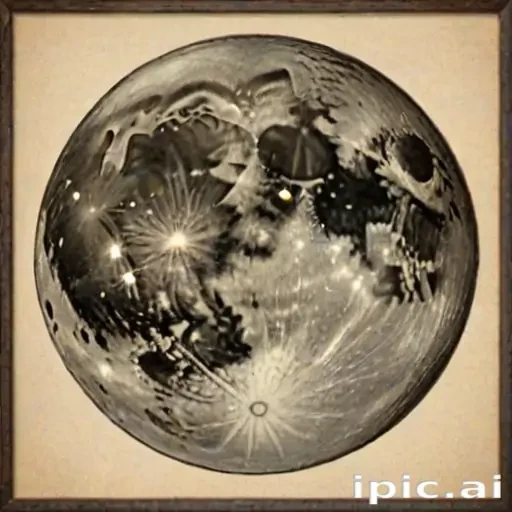 vintage moon art