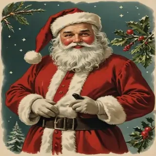 vintage santa png