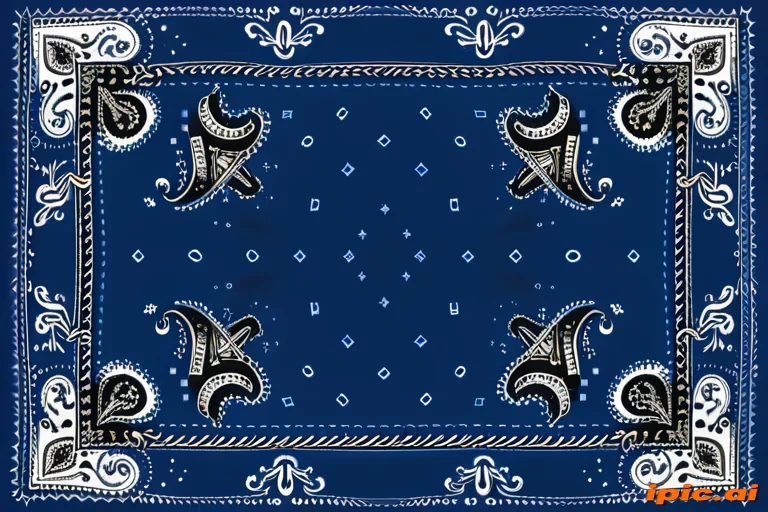 blue bandana background