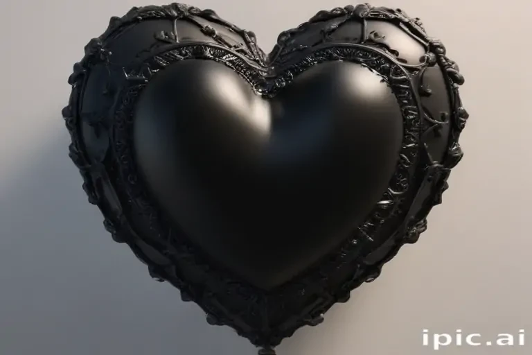 black heart aesthetic