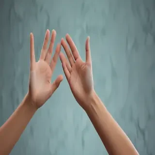 hands reaching