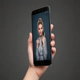 hold phone png