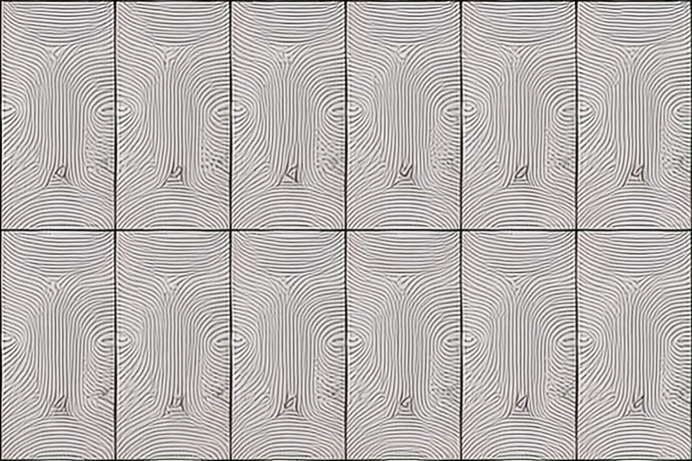 Intricate Patterns of Curved Lines Creating a Mesmerizing Visual Effect