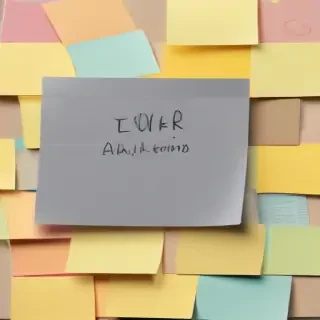 sticky note with transparent background